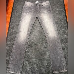 Diamond Supply Co Mens Jeans size 32 Skinny Gray Distressed Streetwear Denim